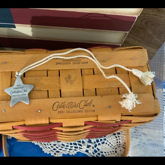 Longaberger 2001 Collector’s Club Whistle-Stop Basket Combo - Picture 5 of 9